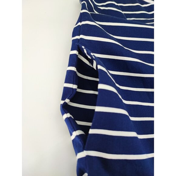 Vineyard Vines Girls Break Stripe Blue 100% Cotton Shift Tunic Dress Size 10 - Picture 10 of 10